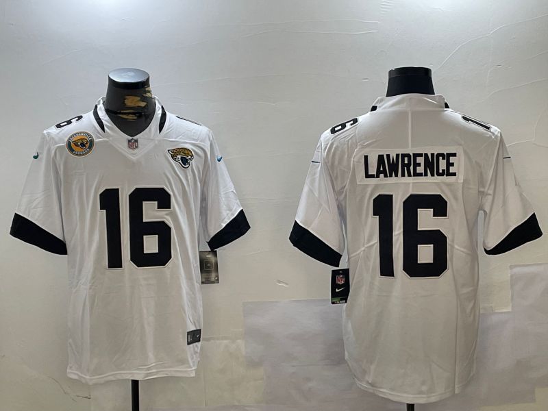 Men Jacksonville Jaguars #16 Lawrence White Second generation 2024 Nike Limited NFL Jersey style 2